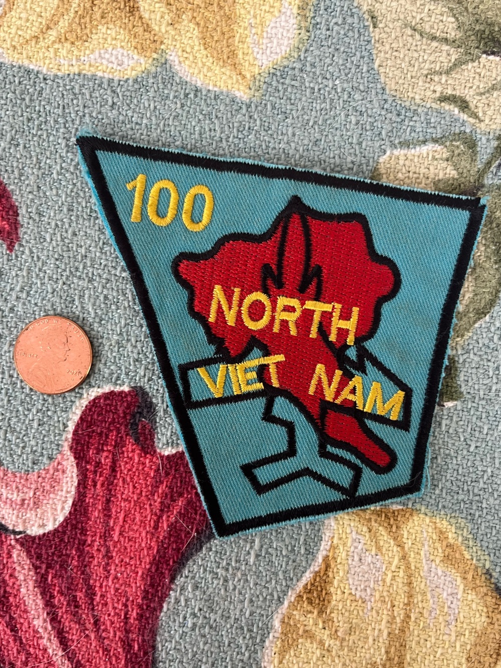 Vietnam War Patch US Air Force 100 (BOMBING MISSIONS) NORTH VIETNAM